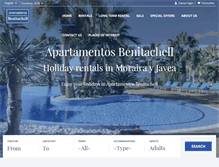 Tablet Screenshot of apartamentosbenitachell.com